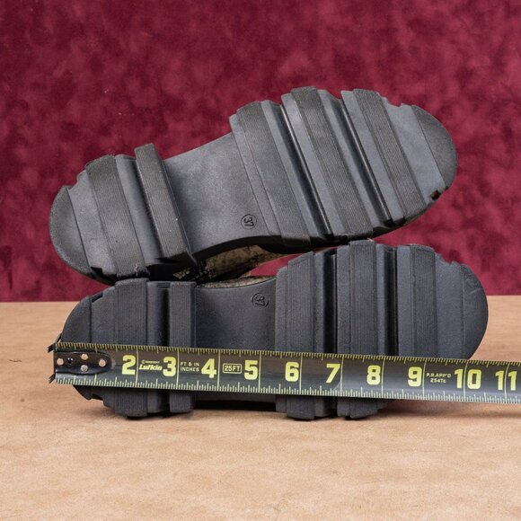 Ganni Women Chelsea Platform Cleated Lug Snake Print Leather Boots Sz 6US EUR37 - Picture 5 of 8